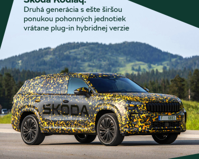 Škoda Kodiaq: Druhá generácia s ešte širšou ponukou pohonných jednotiek vrátane plug-in hybridnej verzie