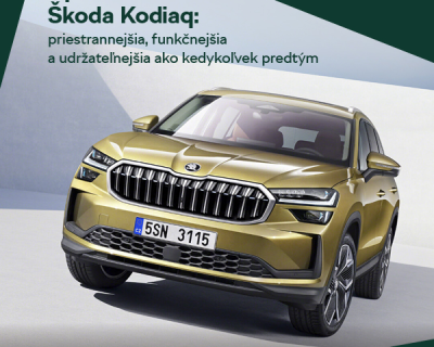 Úplne nová Škoda Kodiaq: priestrannejšia, funkčnejšia a udržateľnejšia ako kedykoľvek predtým