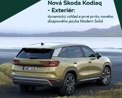Nová Škoda Kodiaq - Exteriér: dynamický vzhľad a prvé prvky nového dizajnového jazyka Modern Solid