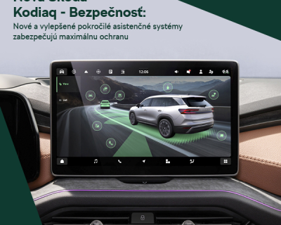 Nová Škoda Kodiaq - Bezpečnosť: Nové a vylepšené pokročilé asistenčné systémy zabezpečujú maximálnu ochranu