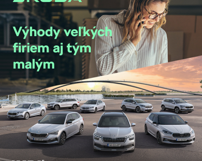  Škoda Auto Slovensko prináša výhody veľkých firiem aj malým firemným zákazníkom už pri odbere jedného vozidla