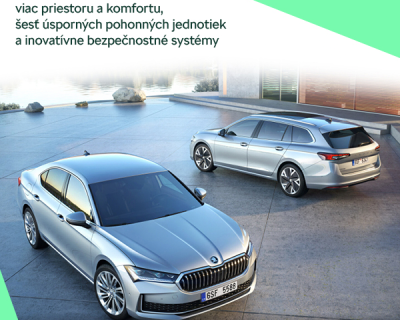 Úplne nová Škoda Superb: viac priestoru a komfortu, šesť úsporných pohonných jednotiek a inovatívne bezpečnostné systémy