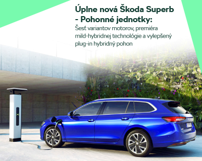 Úplne nová Škoda Superb - Pohonné jednotky