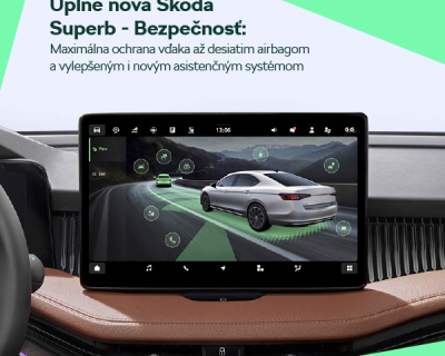 Úplne nová Škoda Superb - Bezpečnosť