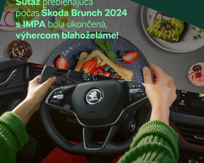 Súťaž prebiehajúca počas Škoda Brunch 2024 s IMPA bola ukončená, výhercom blahoželáme!