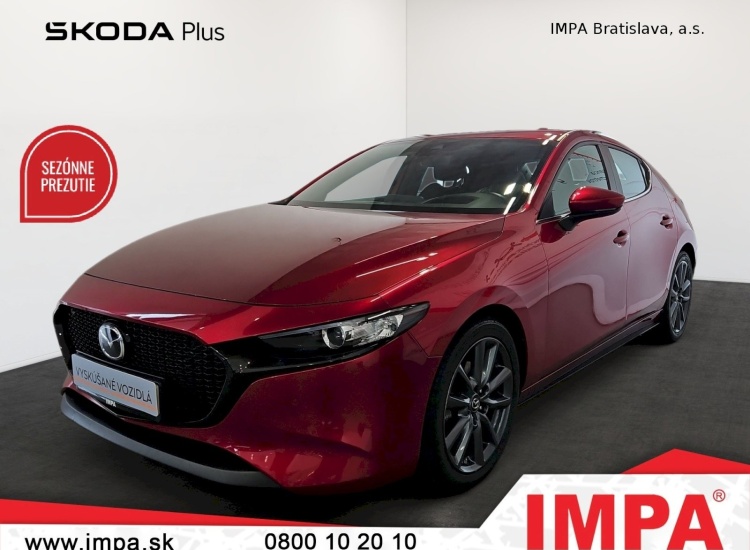 Mazda 3 e-Skyactiv-G122 AT Plus A6 90kw, 2022