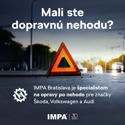 IMPA Bratislava je špecialistom na opravy po nehode pre značky ŠKODA, Volkswagen a AUDI
